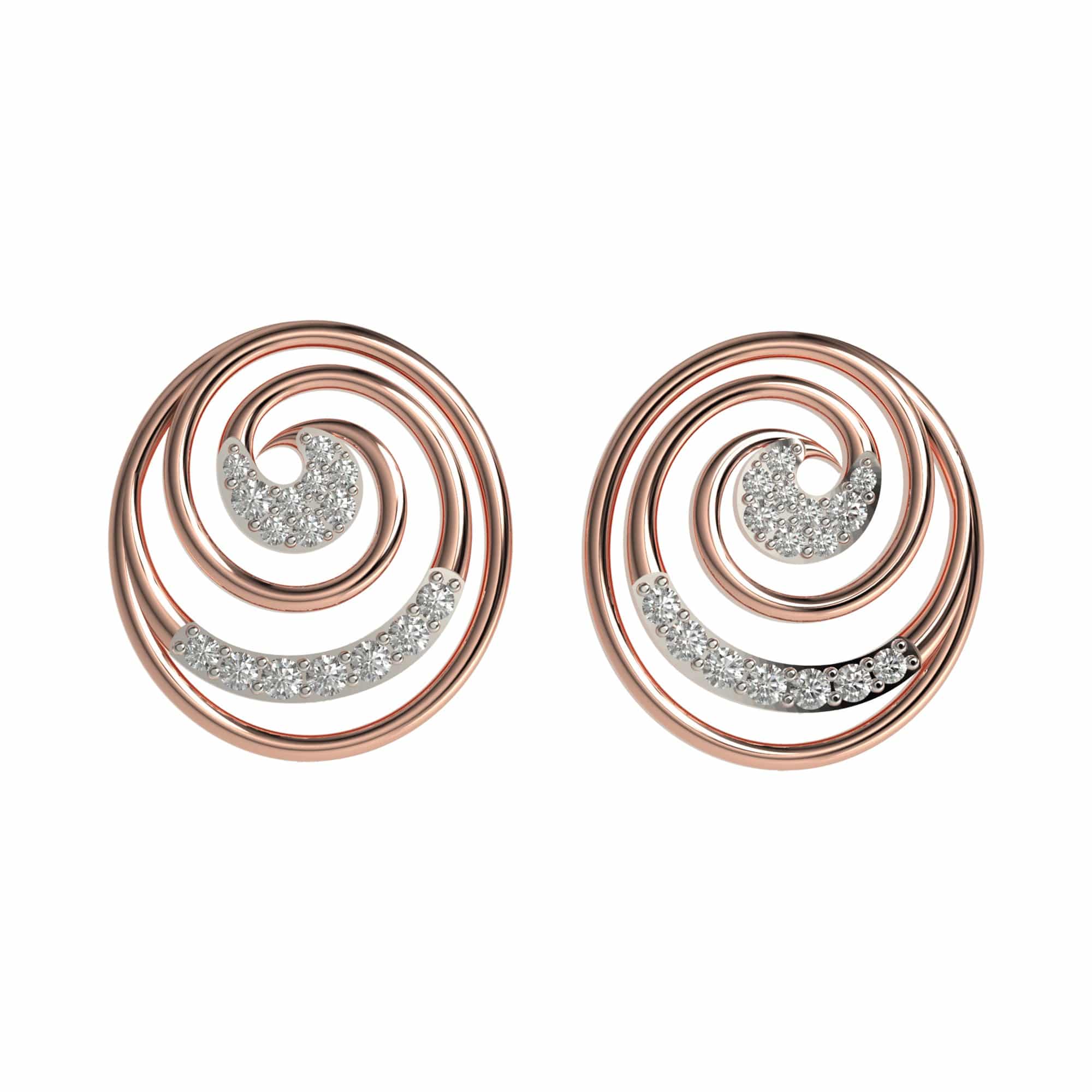 Hiara 92.5% Quad Multi Sterling Silver Stud Earrings, 3g