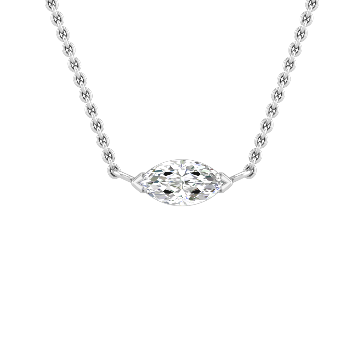 10K Yellow Gold Women Pendant Necklaces 0.5 1 2 3 4 5 Ct Round Moissanite Diamond  Necklaces Classic Trendy Elegant Gift Present - AliExpress