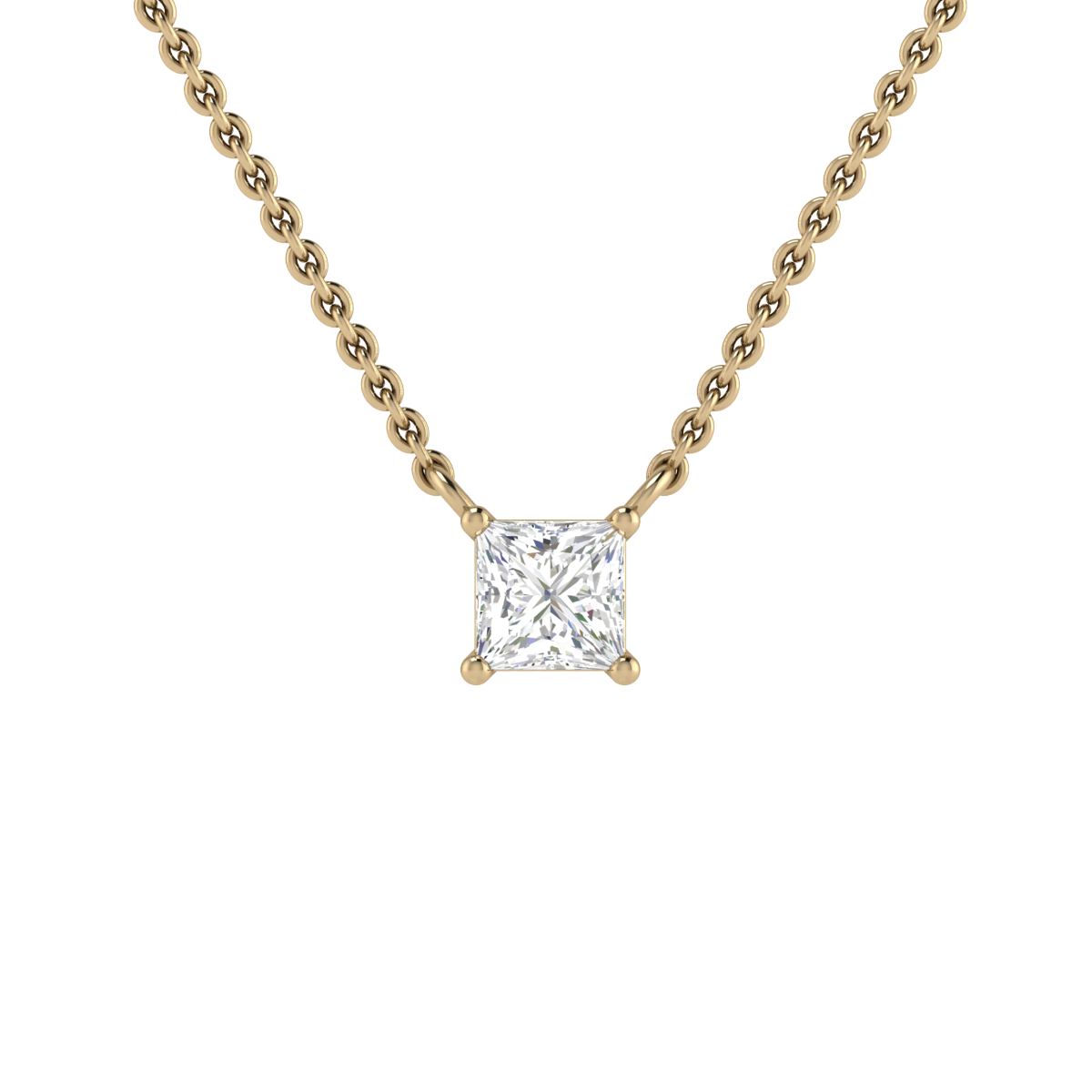 0.5 ct Princess Necklace - Avtaara Jewelcarnation | Online Jewellery ...