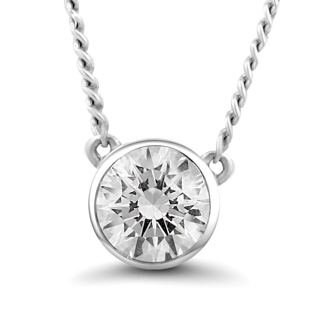 1ct Lab-Created Diamond Candy Solitaire Necklace – STONE AND STRAND