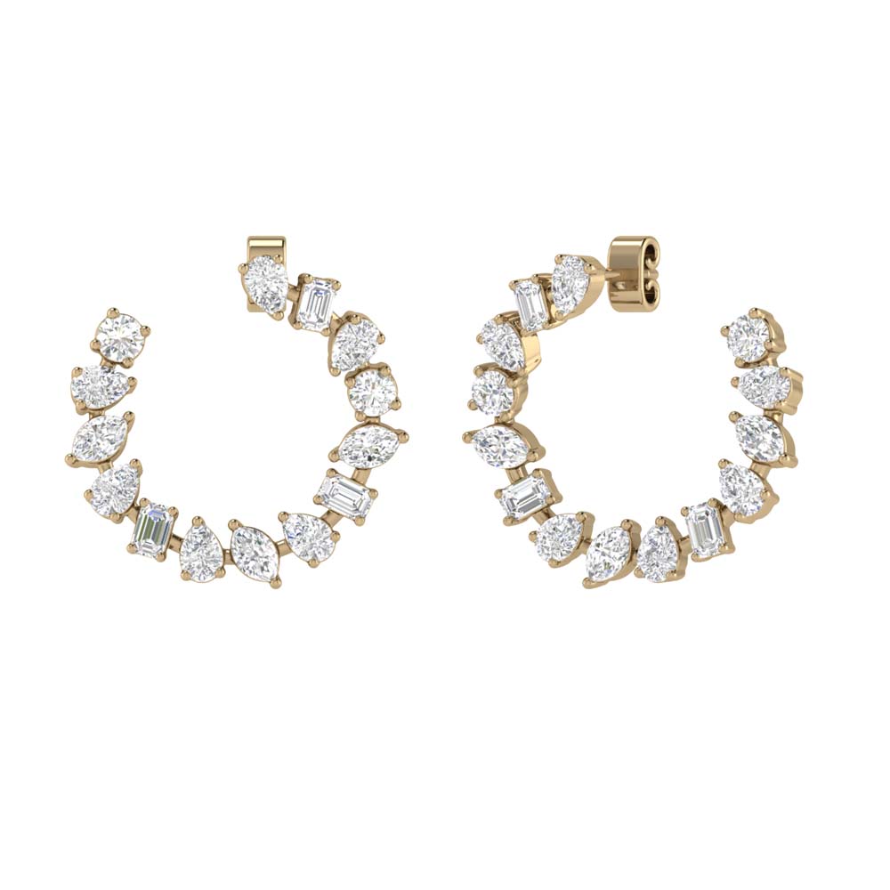 Multi Shape Open Hoop Earrings - Avtaara Jewelcarnation | Online ...