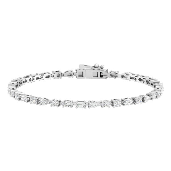 Multi Shape Diamond Bracelet - Avtaara Jewelcarnation | Online ...