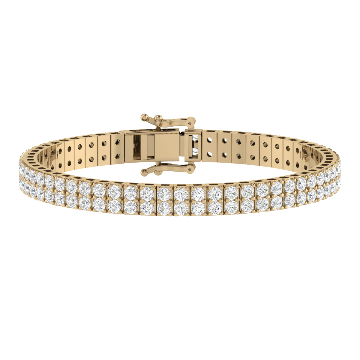 Swarovski Crystal Matrix Tennis Bracelet, Gold at John Lewis & Partners